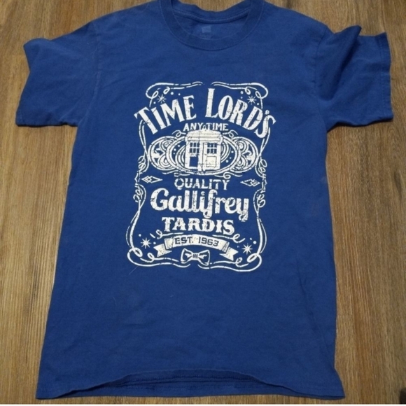🐮 🐄 Gallifrey Tardis Short Sleeve T-Shirt - Picture 2 of 3